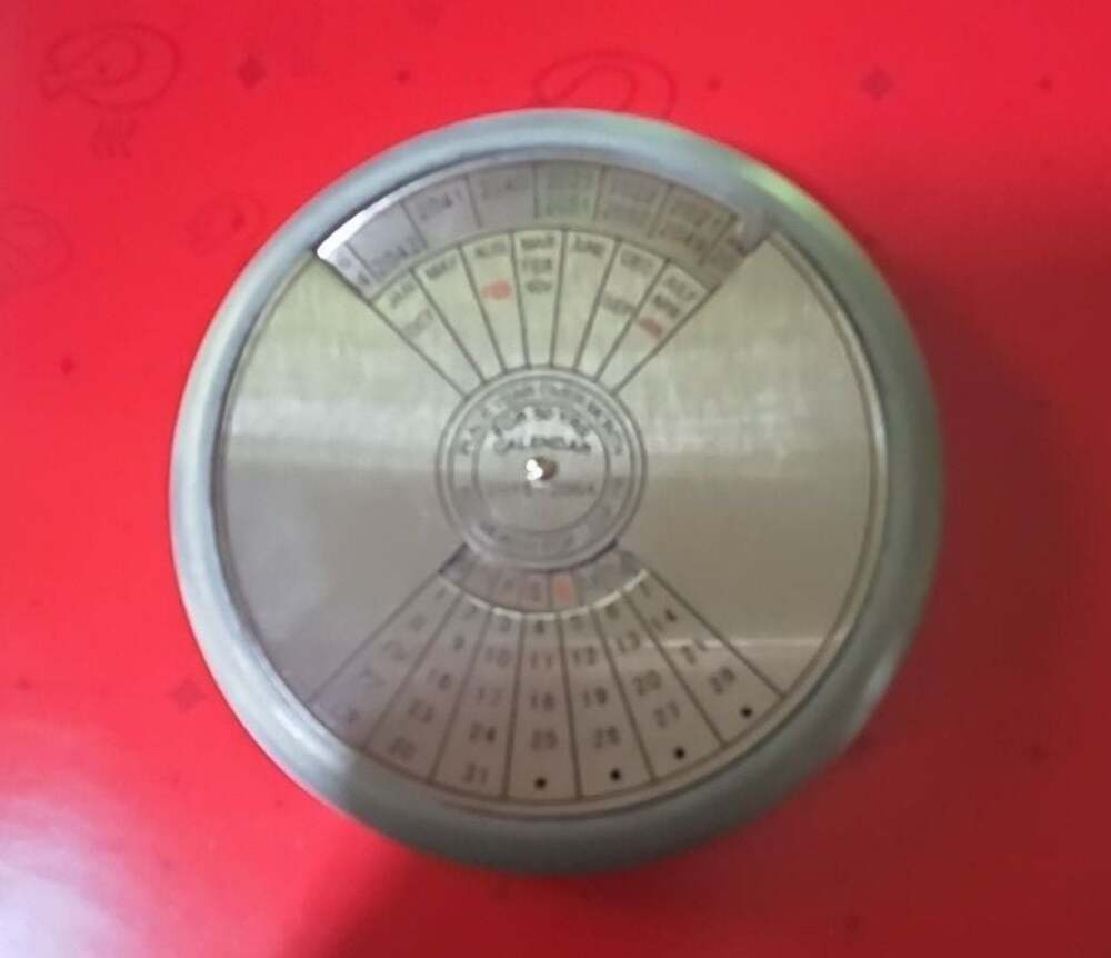 Kikkerland 50 Year Calendar Paperweight Desk Accessory